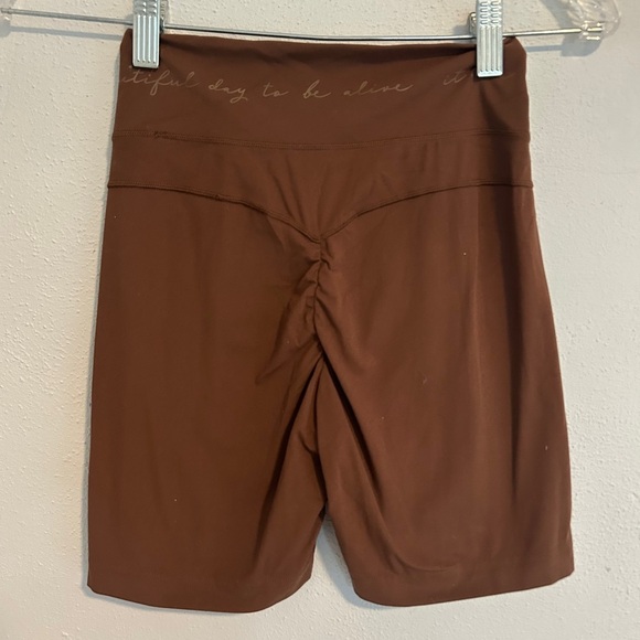 Gymshark Brown Women's Bike Shorts - Picture 3 of 5